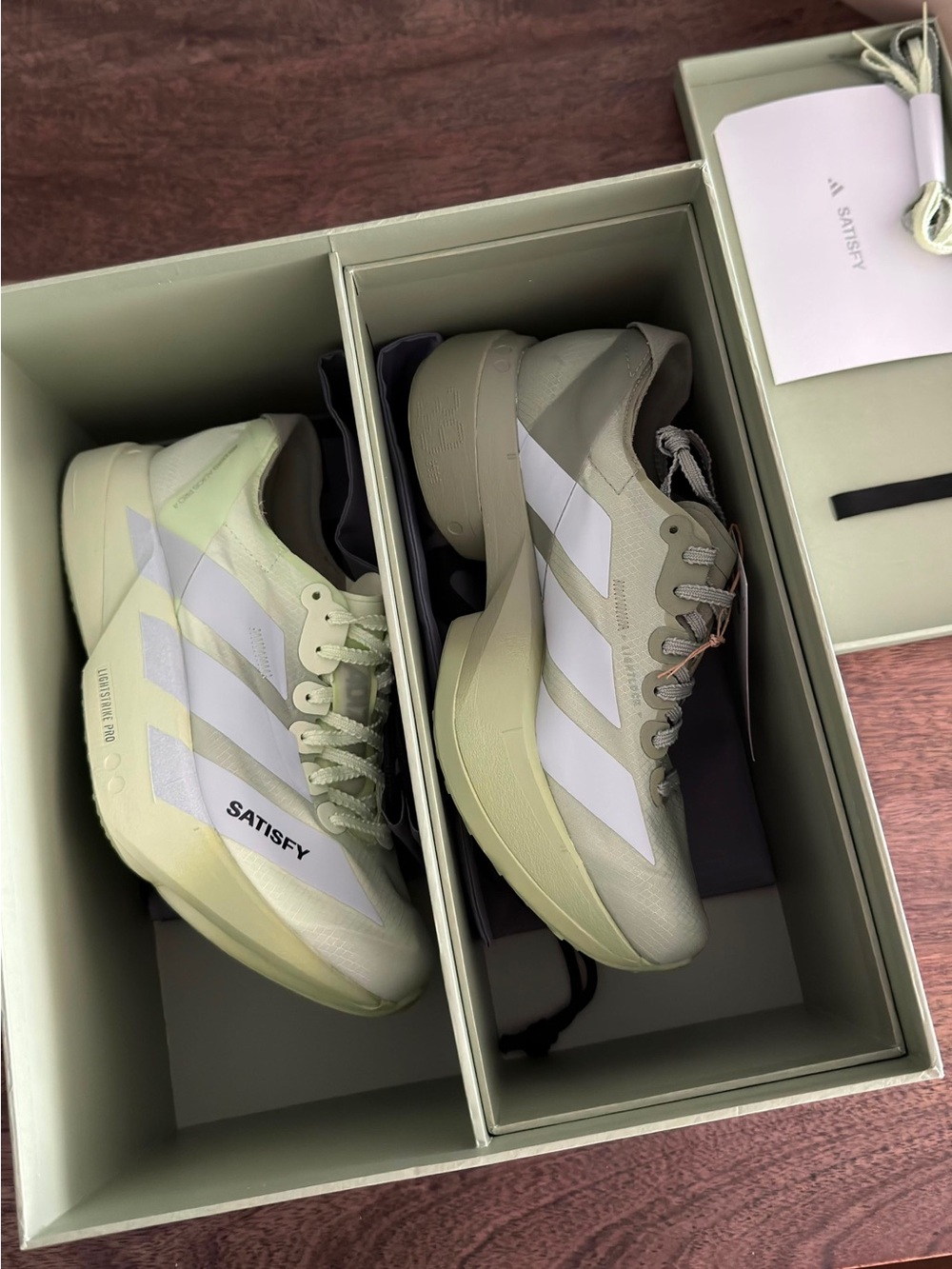 Adidas x Satisfy Running Shoes in green